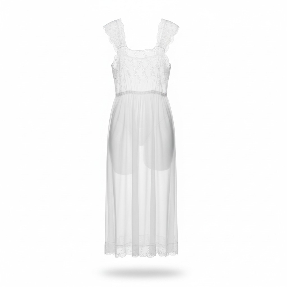 Delicate White Lace Chemise